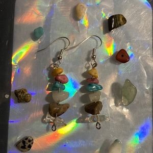 Colorful Rock Earrings